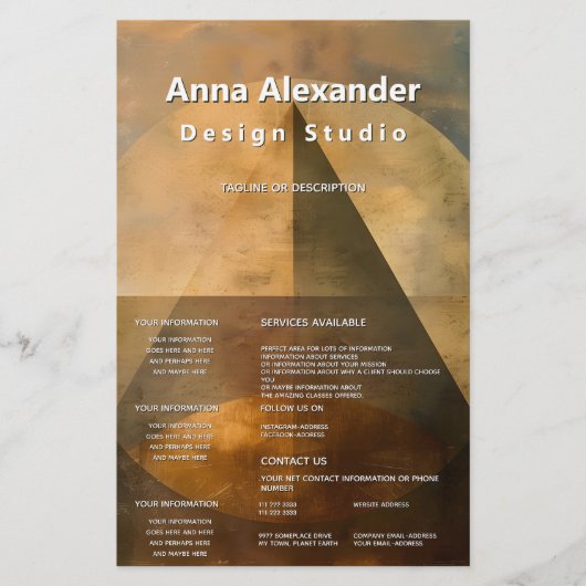 Ember Canopy | Minimalistisches Design Flyer (Vorne)