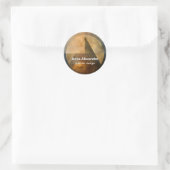 Ember Canopy | Minimalistisches Design Runder Aufkleber (Tasche)