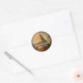 Ember Canopy | Minimalistisches Design Runder Aufkleber (Umschlag)