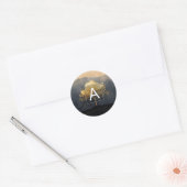 Ember Canopy | Minimalistisches Design Runder Aufkleber (Umschlag)