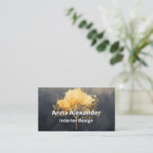 Ember Canopy | Minimalistisches Design Visitenkarte (Stehend Vorderseite)