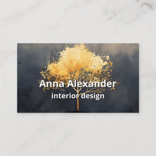 Ember Canopy | Minimalistisches Design Visitenkarte (Vorderseite)