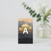 Ember Canopy | Minimalistisches Design Visitenkarte (Stehend Vorderseite)