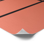 Ember Drift Nr. 1 — Moderne geometrische Wandkunst Poster (Ecke)