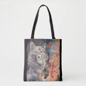 Ember Eyes Wolf Tasche (Vorderseite)