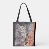 Ember Eyes Wolf Tasche (Rückseite)