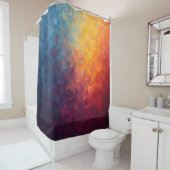 Ember Fade – Abstrakte Feuerkunst-Dusche Duschvorhang (Beispiel)