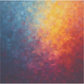 Ember Fade – Abstraktes Feuerkunst Quadrat Vinyl Aufkleber (Vorderseite)