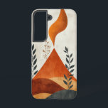 Ember Flame Peak Phone Case Samsung Galaxy Hülle<br><div class="desc">Eine stilisierte Flamme erhebt sich von einem Berggipfel und symbolisiert das innere Feuer und kreative Energie in einem kühlen,  minimalistischen Stil.</div>