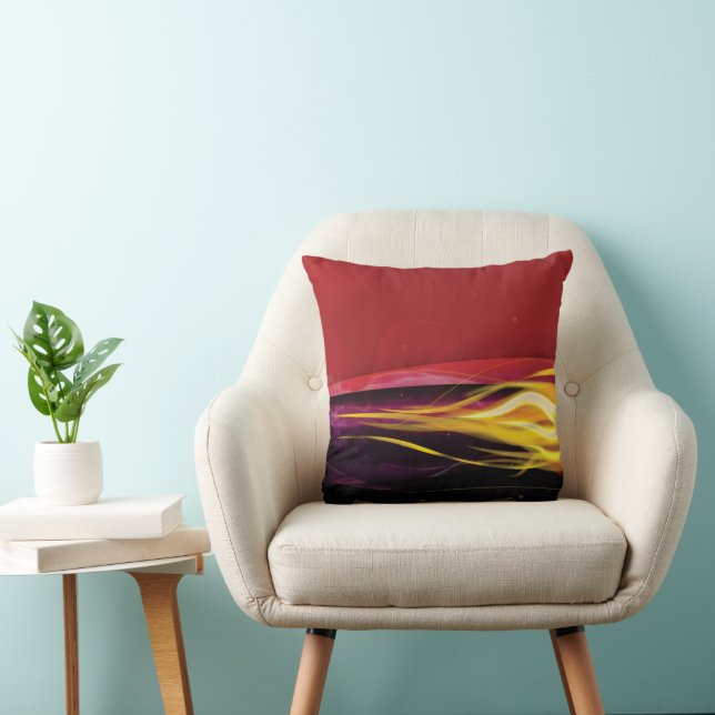 "Ember Flow" Throw Pillow Kissen (Stuhl )