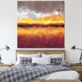 Ember Horizon Leinwanddruck (Insitu (Schlafzimmer))