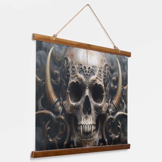 Ember Horns Wandteppich Mit Holzrahmen (Gewinkelt)