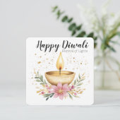 Ember in Bloom, Diwali Feiertagskarte (Stehend Vorderseite)