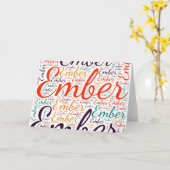 Ember Karte (Gelbe Blume)