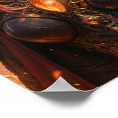 Ember Knight Fantasy Wall Art Poster (Ecke)