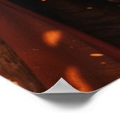 Ember Knight Fantasy Wall Art Poster (Ecke)