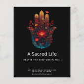Ember Lotus | Hamsa-Hand-Design Flyer (Hinten)