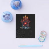 Ember Lotus | Hamsa-Hand-Design Flyer (Einzeln)