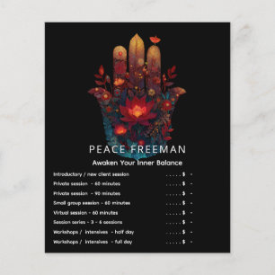 Ember Lotus Hamsa-Hand-Design Flyer