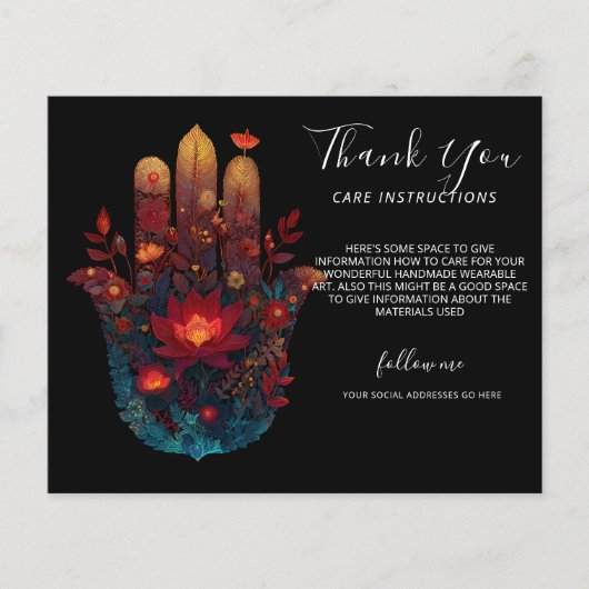 Ember Lotus | Hamsa-Hand-Design Flyer (Vorne)