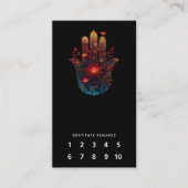 Ember Lotus | Hamsa-Hand-Design Visitenkarte (Vorderseite)