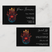 Ember Lotus | Hamsa-Hand-Design Visitenkarte (Vorne/Hinten)