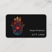 Ember Lotus | Hamsa-Hand-Design Visitenkarte (Vorderseite)
