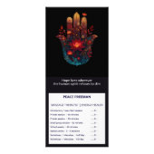 Ember Lotus | Hamsa-Hand-Design Werbekarte (Vorne)