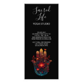 Ember Lotus | Hamsa-Hand-Design Werbekarte (Hinten)