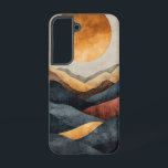 Ember Mountain Glow Phone Case Samsung Galaxy Hülle<br><div class="desc">Glühende Hügel sonnen sich unter der Bernsteinsonne in dieser dramatischen und mächtigen Silhouette.</div>