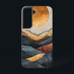 Ember Mountain Glow Phone Case Samsung Galaxy Hülle<br><div class="desc">Glühende Hügel sonnen sich unter der Bernsteinsonne in dieser dramatischen und mächtigen Silhouette.</div>