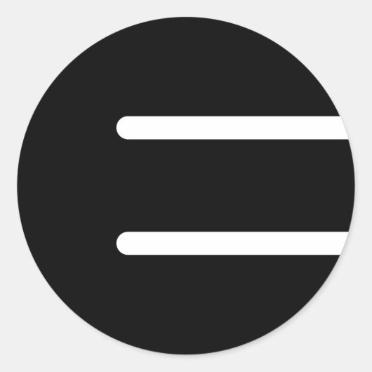 Ember Music "Black E" Sticker - 3 (Vorderseite)