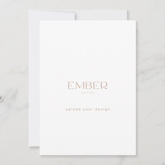 Ember Papier 12x18 Custom laden Design hoch Einladung (Vorderseite)
