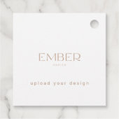 Ember Papier 2x2 Geschenktafel - Ihr Design hochla Geschenkanhänger (Rückseite)