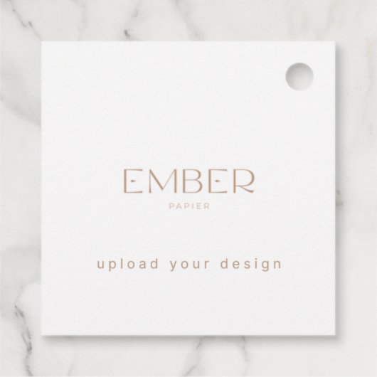 Ember Papier 2x2 Geschenktafel - Ihr Design hochla Geschenkanhänger (Rückseite)