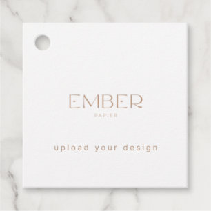 Ember Papier Vorderseite 2x2 Geschenkmarke - Ihr D Geschenkanhänger