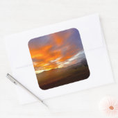 Ember Sky Quadratischer Aufkleber (Umschlag)