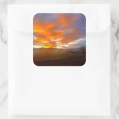 Ember Sky Quadratischer Aufkleber (Tasche)