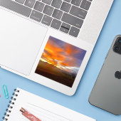 Ember Sky Vinyl Aufkleber (Laptop mit iPhone)