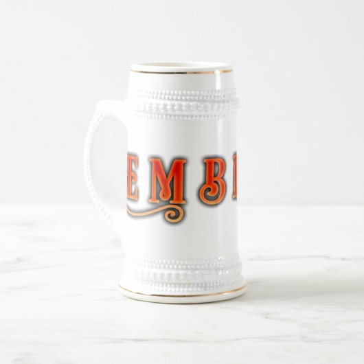 Ember Stein Bierglas (Vorderseite Links)