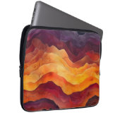 Ember Strata – Abstract Layers of Earth and Fire Laptopschutzhülle (Vorne Rechts)