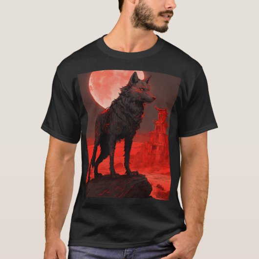 Ember Wolf: Wächter der Schwarzen Wüste T-Shirt (Vorderseite)