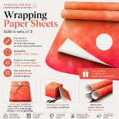 Emberblush Rise Geschenkpapier Set