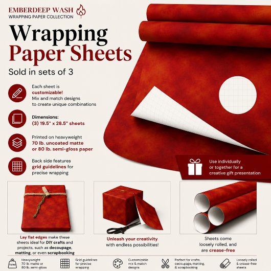 Emberdeep Wash Geschenkpapier Set