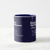 Emberly Personalized Name Coffee Mug Zweifarbige Tasse (Mittel)