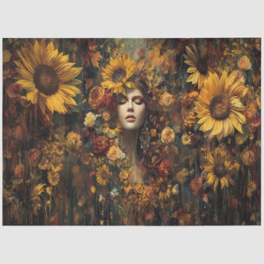 Embers of Autumn Awakening Tissue Paper Seidenpapier (Vorderseite)