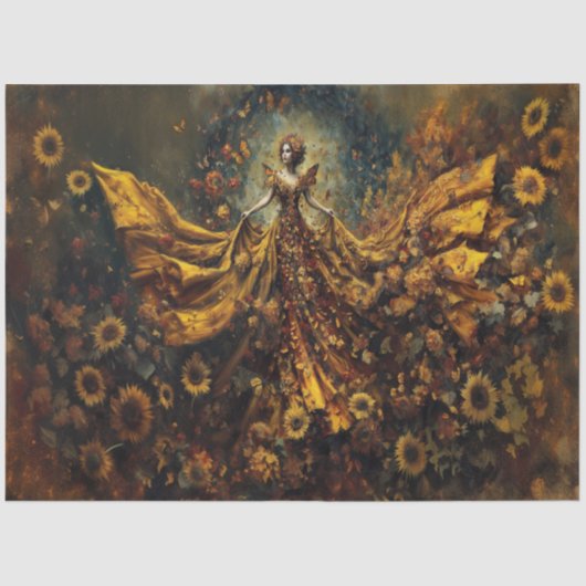 Embers of Autumn Goddess Tissue Paper Seidenpapier (Vorderseite)