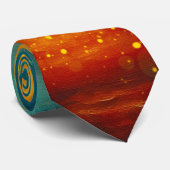 Emberwake Horizon Abstract Krawatte (Gerollt)