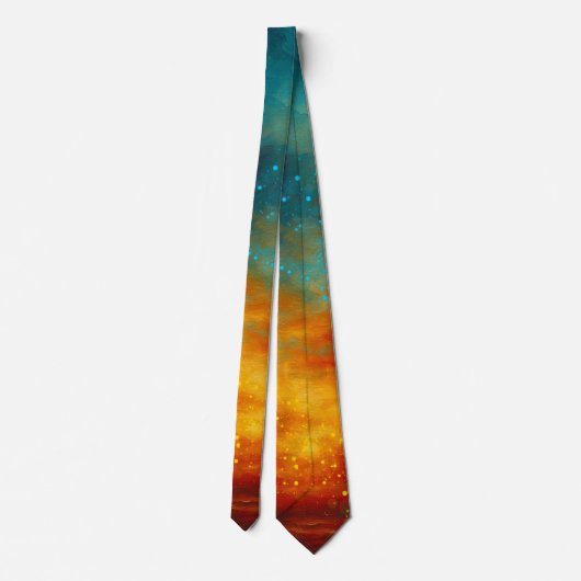 Emberwake Horizon Abstract Krawatte (Rückseite)