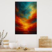 Emberwake-Horizont-Abstrakt Poster (Küche)